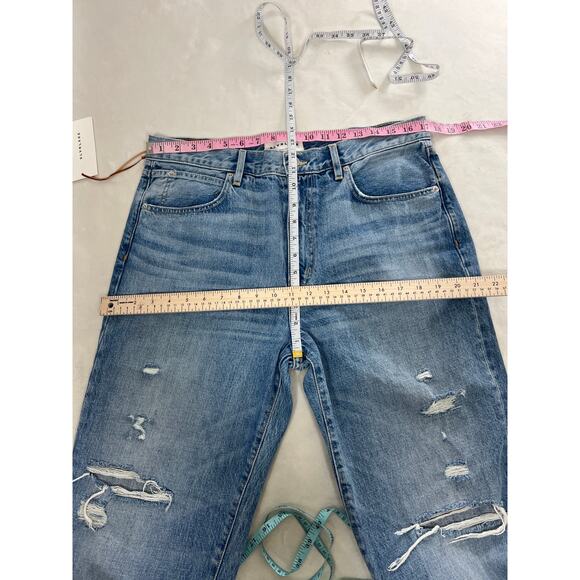 New SLVRLAKE Sophie Straight Leg Jeans Ventura Ripped Denim Capsule NWT - Picture 9 of 10